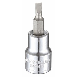 Westward Socket Bit, Steel, 3/8 in, TpSz 4 mm 54TN72