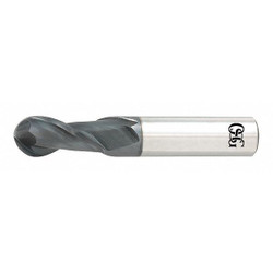 Osg Ball End Mill, 0.125 in, Carbide HP421-1250-BN