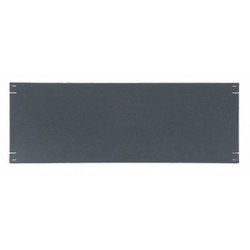 Video Mount Products Blank Panel,For 8 Rack Units,Black ER8B