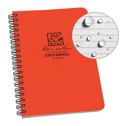 Rite in the Rain Notebook,Polydura,4-5/8" x 7" Size OR73