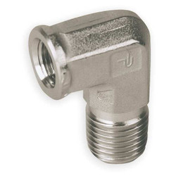 Parker 90 Street Elbow, 316 SS, 1/4 in, NPT 4-4 SE-SS