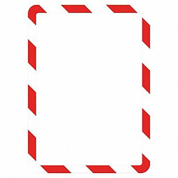 Tarifold Sign Holder,Red/White,1/8 in. H,PK2 P194993