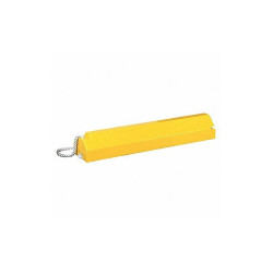Checkers Airplane Chock,6 In H,Urethane,Yellow AC6820-LR