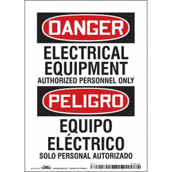Condor Safety Sign,7 inx5 in,Vinyl 472P14