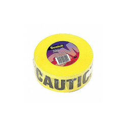 Manufacturer Varies Barricade Tape, Yellow, 1,000 ft L, 3 in 300-Y-3X1000FTX2MIL