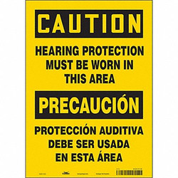 Condor Safety Sign,14 inx10 in,Vinyl 465Y30