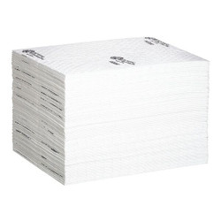 Pig Absorb Pad,Oil-Based Liquids,White,PK100 MAT4105