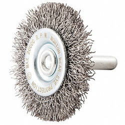 Sim Supply Wire Wheel Brush,Crimped,Carbon Steel  66252839030