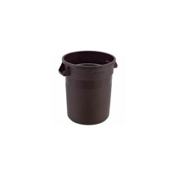 Global Industrial Plastic Trash Can 20 Gallon Brown