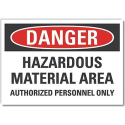 Lyle Hzrdous Mtrl Danger Lbl,5x7in,Polyester LCU4-0643-ND_7X5