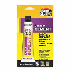 Super Glue Contact Cement,1 fl oz,Tube  T-CC48