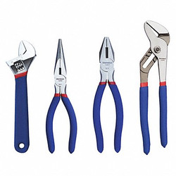 Westward Plier and Wrench Set,Dipped,4 Pcs 1UKP4