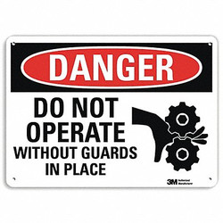 Lyle Danger Sign,7 in x 10 in,Aluminum  U1-1085-NA_10x7