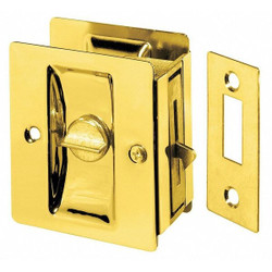 Rockwood Locking Pocket Door Pull Handle,Brass 891.3