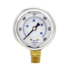 Pic Gauges Pressure Gauge,1/4 in. NPT,2 in. 201L-204K