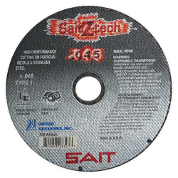 United Abrasives/Sait CutOffWheel,5/8"Connect.,Z-Tech 23323