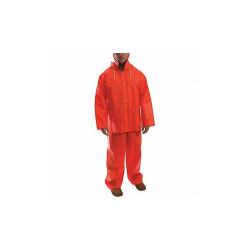 Tingley Rain Suit w/Jacket/Bib,Unrated,Orange,XL  S63219