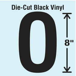 Stranco Die Cut Letter Label,O DBV-SINGLE-8-O