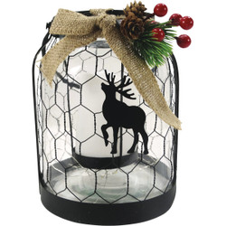 Alpine Led Reindeer Lantern HGY476HH