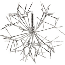 Alpine 16 In. LED Multi-Color Snowflake Ornament Lighted Decoration CRD100L-MC