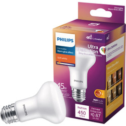 Philips 45W Equivalent Soft White R20 Medium Dimmable LED Floodlight Light Bulb