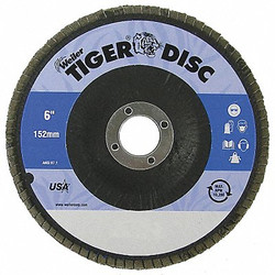 Weiler Fiber Disc,6 in Dia,7/8in Arbor,40 Grit 98101