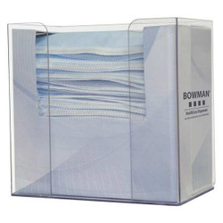 Bowman Dispensers Face Mask Dispenser,Clear,PETG Plastic FP-022