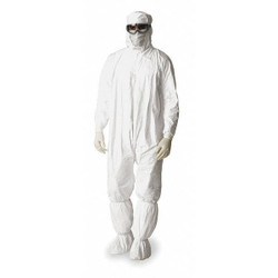 Dupont Coveralls,2XL,Wht,Tyvek IsoClean,PK25  IC180SWH2X002500