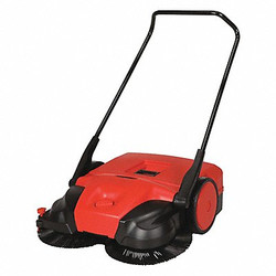 Bissell Commercial Walk Behind Sweeper,Poly,13.2 gal.  BG477