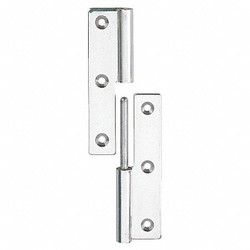 Lamp Lift-Off Hinge,Polished,2.52 x 1.36 In. KN-64R/SS