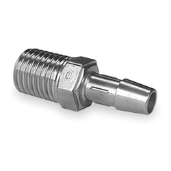 Eldon James Male Connector,1/8 In Pipe Sz,316 L SS A2-4SS