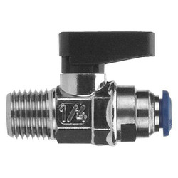 Aignep Usa Manual 2-Way Ball Valve,NPT,Nickel 86330-06-06