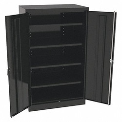 Tennsco Storage Cabinet,60"x36"x24",Black,4Shlv 6024DHBK