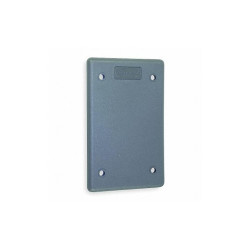 Hubbell Blank Wall Plate,Stnd;Gray,1Gng,Lt Txtr HBLP14FS