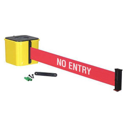 Retracta-Belt Retractable Belt Barrier,20 ft.,Red WM412YW20-NE-RE