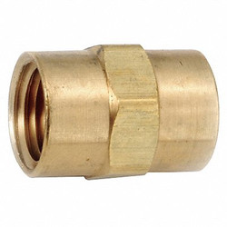 Sim Supply Coupling, Brass, 1/8 in Pipe Size, FNPT  706103-02
