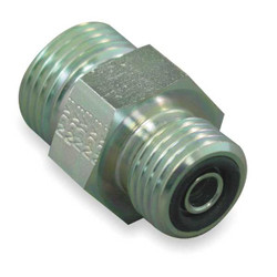 Eaton Aeroquip Hose Adapter,3/8",ORS,3/8",ORS FF2000T0606S