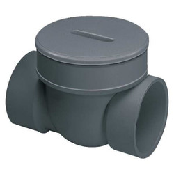 Spears Backwater Valve,4 In.,PVC,120 Deg F S475P
