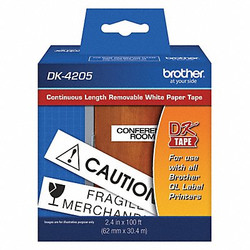 Brother Removable Label,White,Paper DK4205