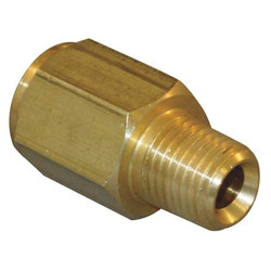 Sim Supply Conversion Adapter, Brass, 1/4",NPTxBSPP  8037-04-04