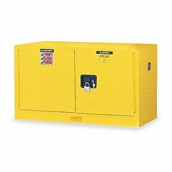 Justrite Flammable Safety Cabinet,17 Gal.,Yellow 891720