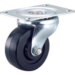 Global Industrial Light Duty Swivel Plate Caster 3"" Rubber Wheel 150 Lb. Capaci