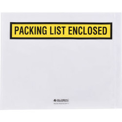 Global Industrial Panel Face Envelopes ""Packing List Enclosed"" 12""L x 10""W Y