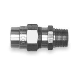 Tramec Sloan Male Connector Fitting,1/4-18,Brass 2ZJF6