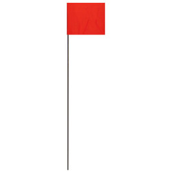 Hy-Ko Marking Flag,Red,Solid Pattern,PK25 SF-21/RD