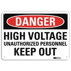Lyle Danger Sign,7 inx10 in,Plastic U1-1022-NP_10X7