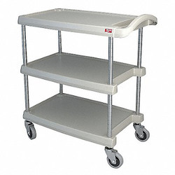 Metro Utility Cart,400 lb. Load Cap.,3 Shelves  MY1627-34G