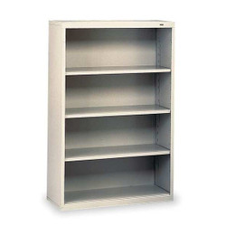Tennsco Bookcase,52 in H,Light Gray B-53LG