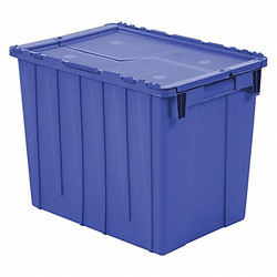 Orbis Attached Lid Container,Blue,Solid,HDPE FP22 BLUE