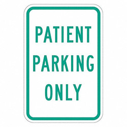 Lyle Patient Parking Sign,18" x 12"  T1-2204-HI_12x18